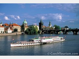 Sightseeing cruise on the Vltava river