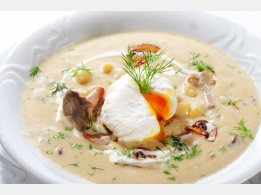 „Kulajda“ – Old Bohemian Style Soup with Medium-Boiled Egg